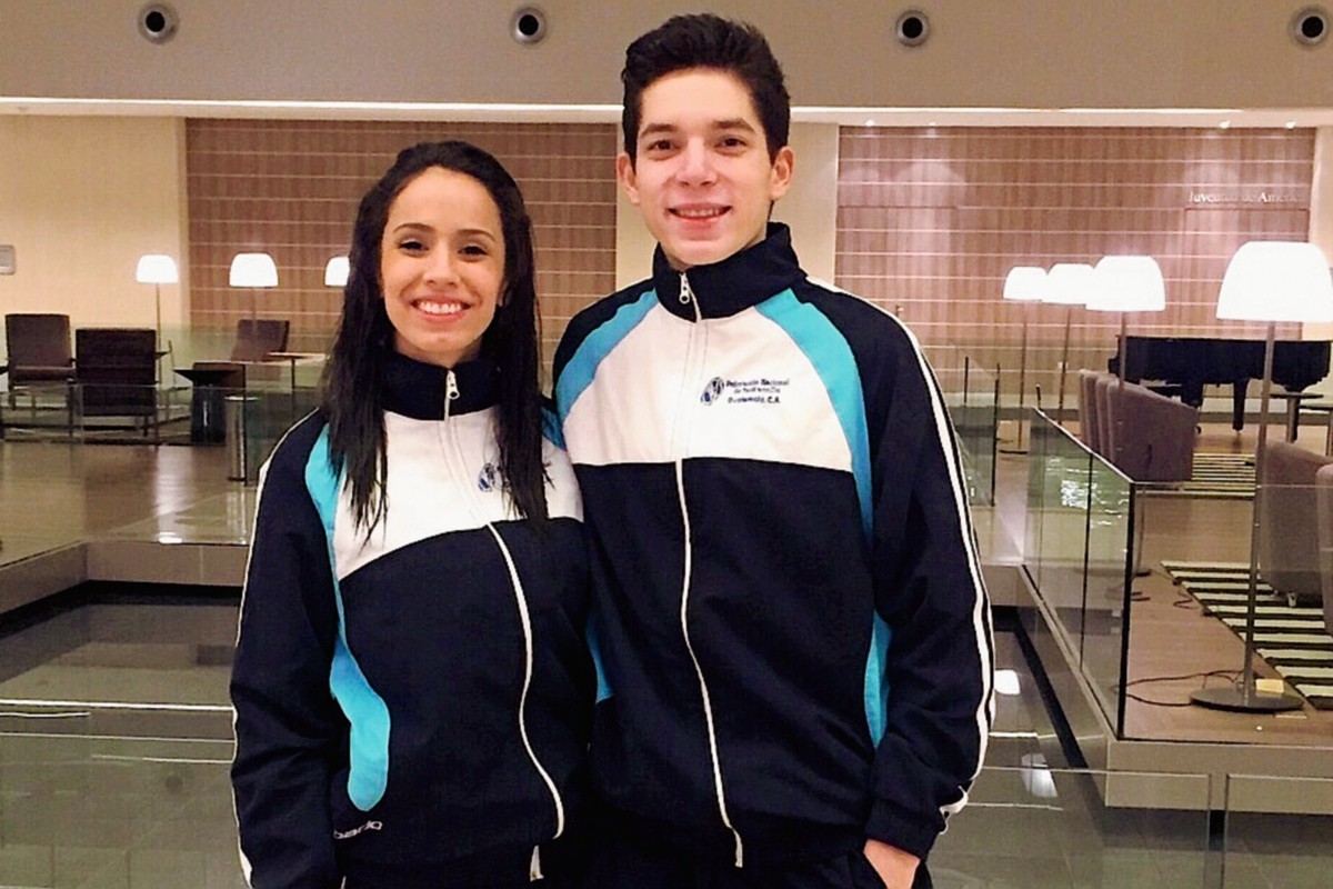 Elizabeth Zamora y Francisco Palacios brillaron en el Abierto de Paraguay. (Foto cortesía COG)