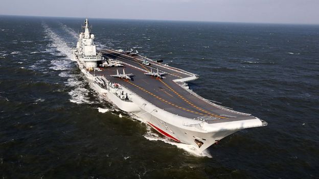 El primer portaaviones de China, el Liaoning, es un buque soviético reacondicionado. GETTY IMAGES