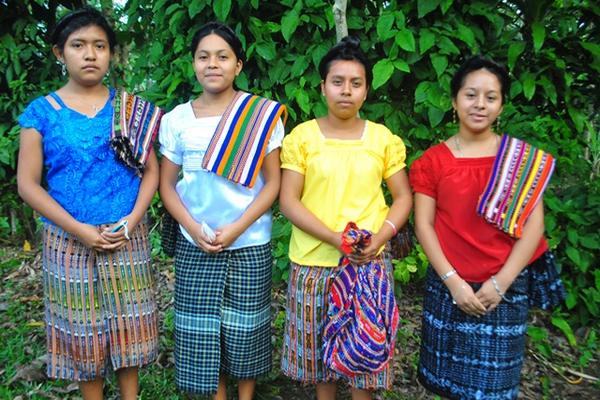 Las cuatro candidatas al título fueron presentadas a la prensa. (Foto Prensa Libre: Jorge Tizol)<br _mce_bogus="1"/>