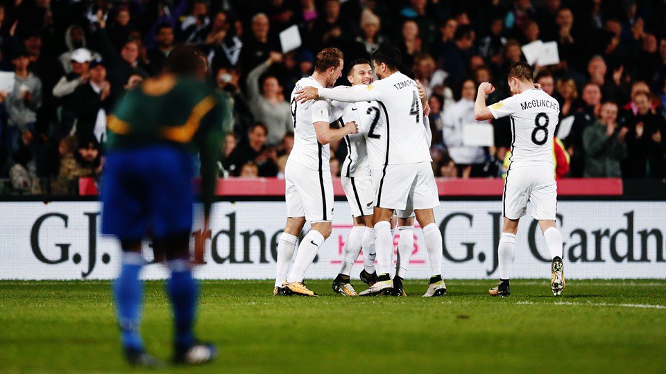 Nueva Zelanda jugará el repechaje al mundial, luego de eliminar a Islas Salomón. (Foto Prensa Libre: cortesía FIFA)