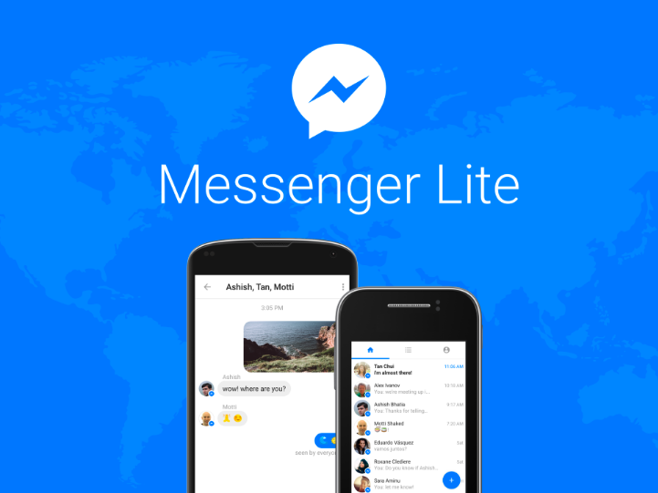 Facebook lanza Messenger Lite para usuarios con conexiones limitadas