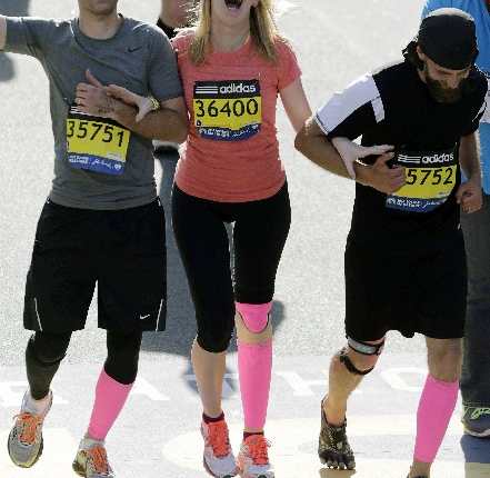 Adrianne Haslet-Davis, bailarina profesional que resultó herida tras los ataques al maratón de Boston.