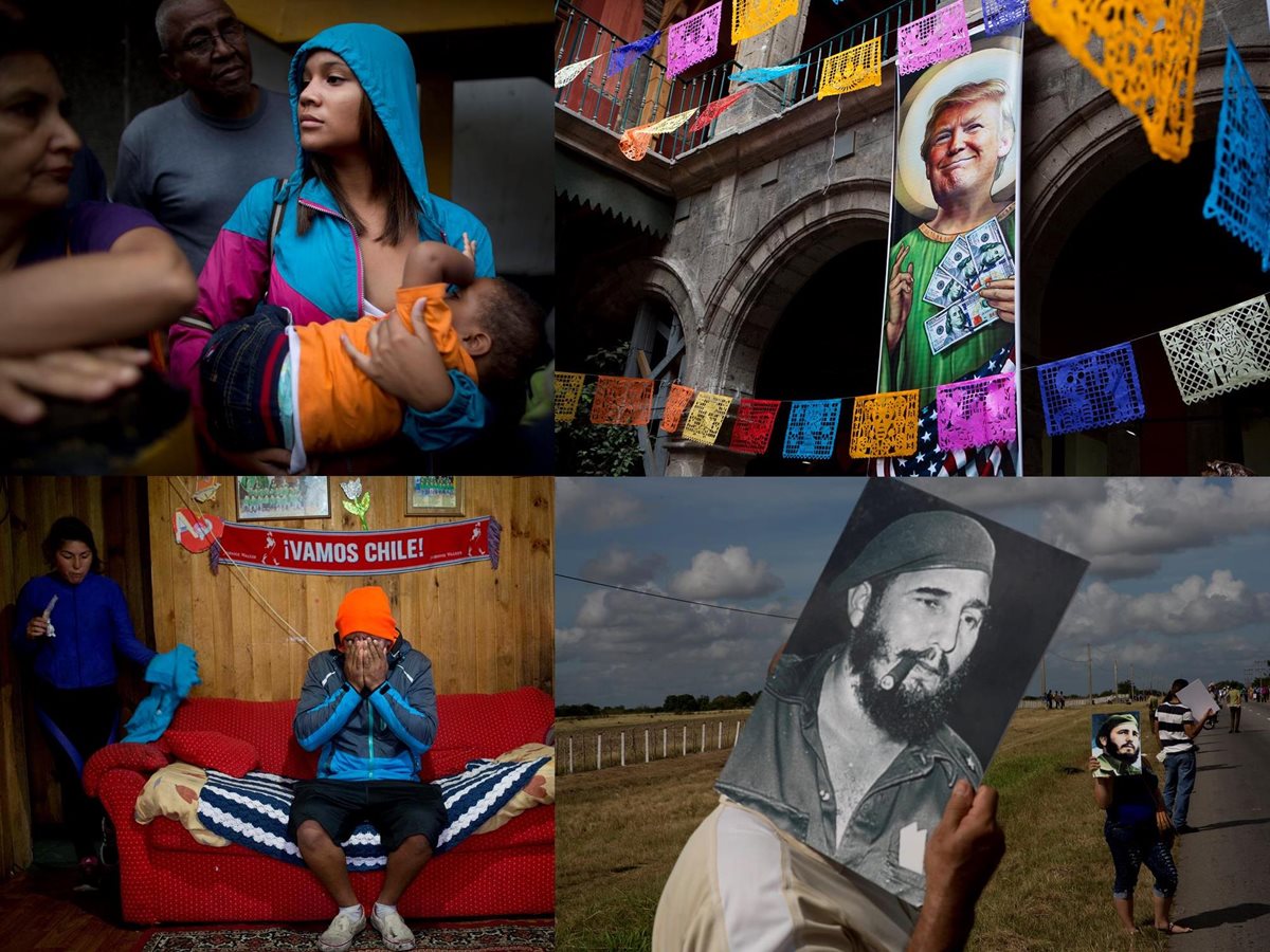 Como de imágenes de la agencia AP que muestra algunas de los momentos más destacados de América Latina en el 2016. (Fotos Prensa Libre: AP).