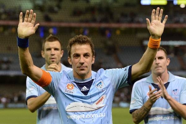 El italiano Alessandro Del Piero, ha decidido dejar  Australia tras dos temporadas en el Sydney FC. (Foto Prensa Libre: AFP)