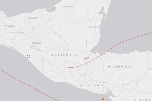 El sismo tuvo su epicentro en México. (Foto Prensa Libre: USGS)