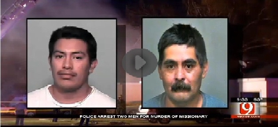 Selvin González —izquierda— junto a Miguel Martínez, enfrentan cargos por asesinato en Oklahoma, Estados Unidos. (Foto Prensa Libre: Oklahma´s Own)