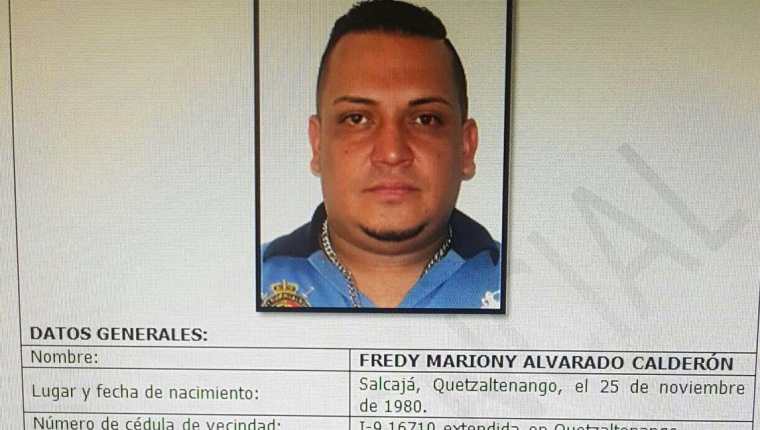 La Interpol tenía fichado al guatemalteco Fredy Mariony Alvarado Calderón, capturado esta semana en Maryland, EE. UU. (Foto Prensa Libre: Interpol)