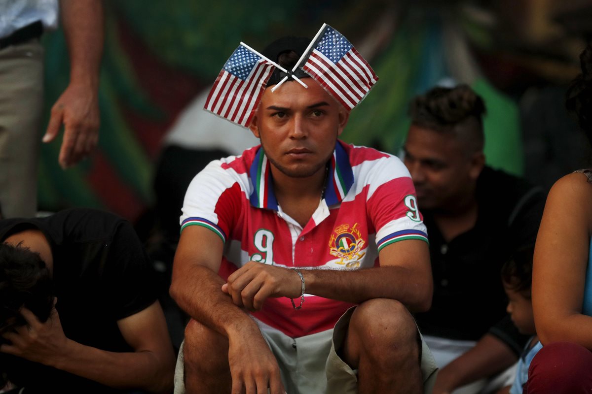 Un migrante que espera llegar a EE. UU. (Foto Prensa Libre: EFE)