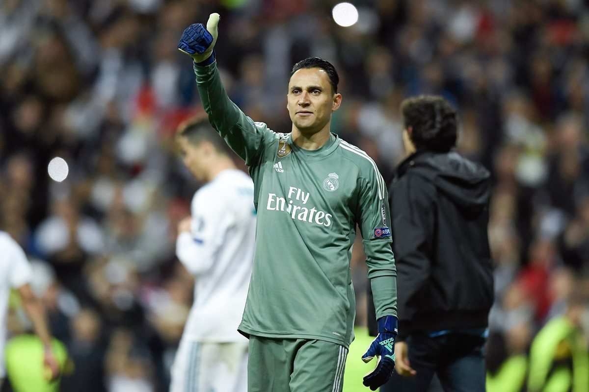 El guardameta costarricense Keylor Navas, fue la figura en la clasificación del Real Madrid a la final de la Champions League. (Foto Prensa Libre: AFP)