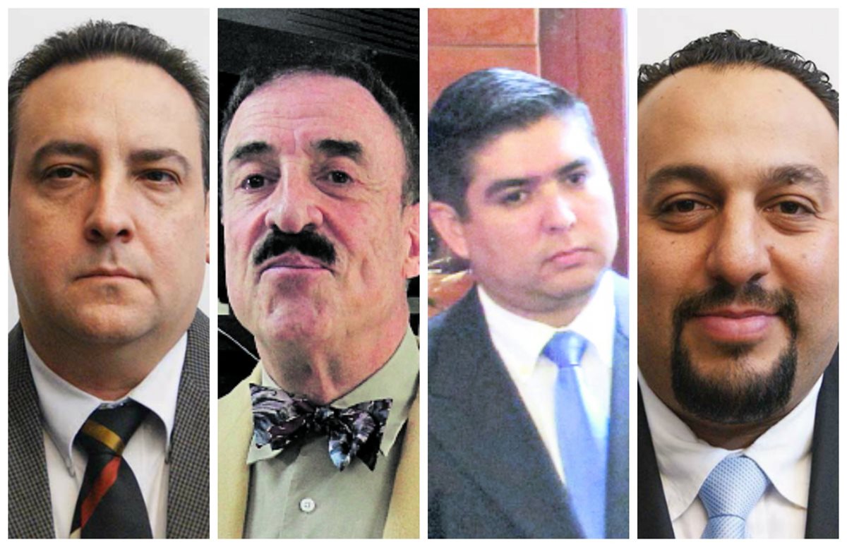 Diputados Julio Lainfiesta, Fernando Linares, Óscar Quintanilla y Jaime Regalado.