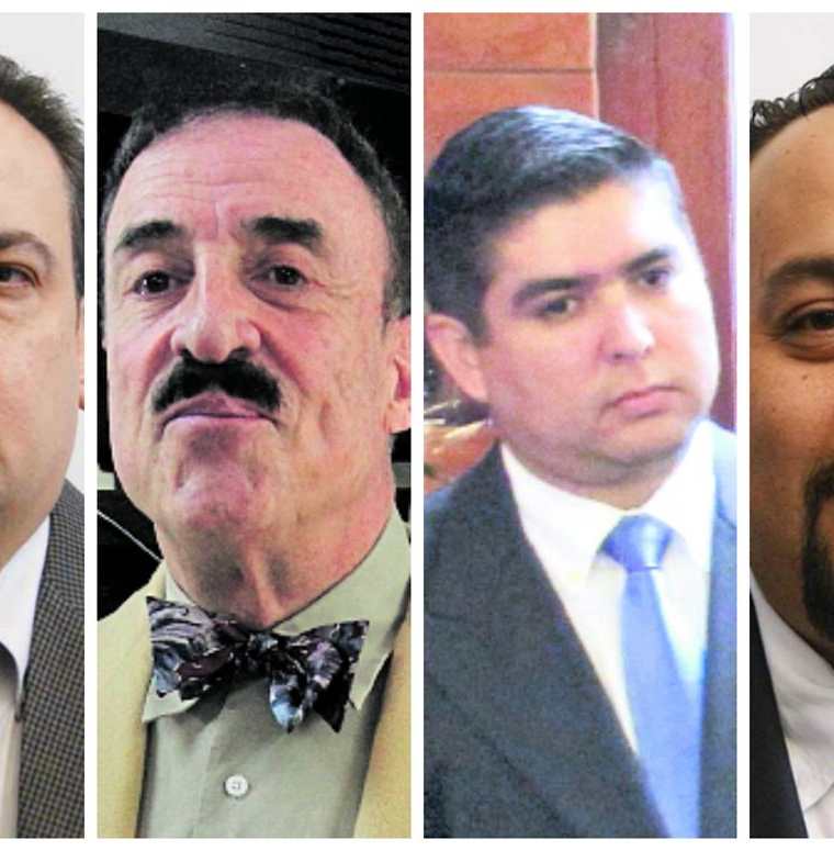 Diputados Julio Lainfiesta, Fernando Linares, Óscar Quintanilla y Jaime Regalado.