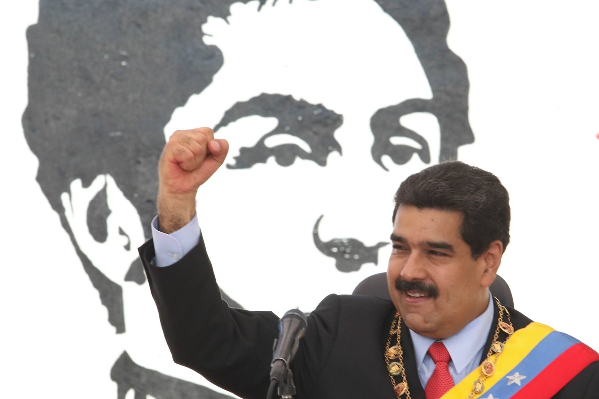Nicolás Maduro, presidente de Venezuela. (Foto Prensa Libre: EFE).