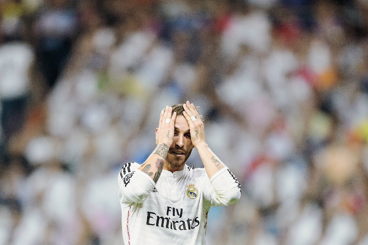 Sergio Ramos lamentó la eliminación del Real Madrid de la Liga de Campeones de Europa. (Foto Prensa Libre: AFP)