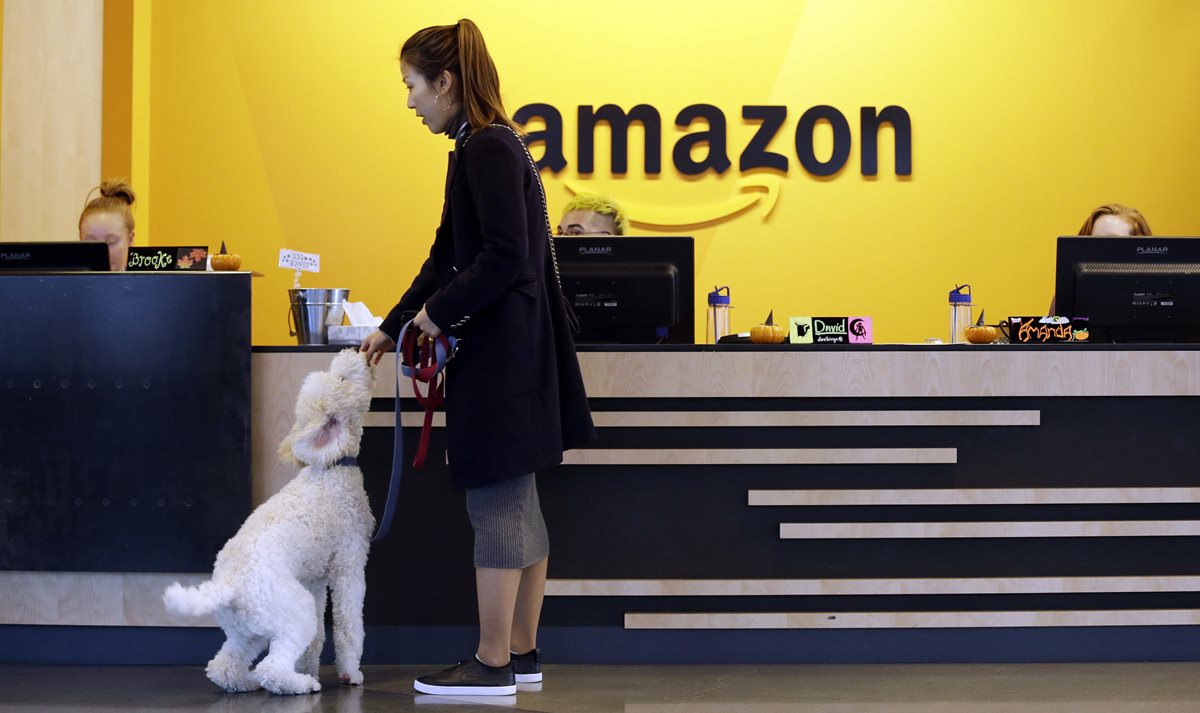 La gigante Amazon busca lugar para su segundo cuartel general. (Foto Prensa Libre: AFP)