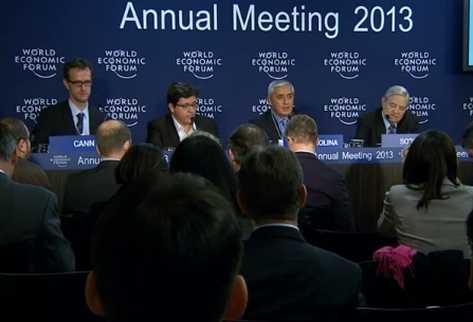Presidente Otto Pérez Molina participa en conferencia de prensa en Davos, Suiza. (Foto tomada de Internet)