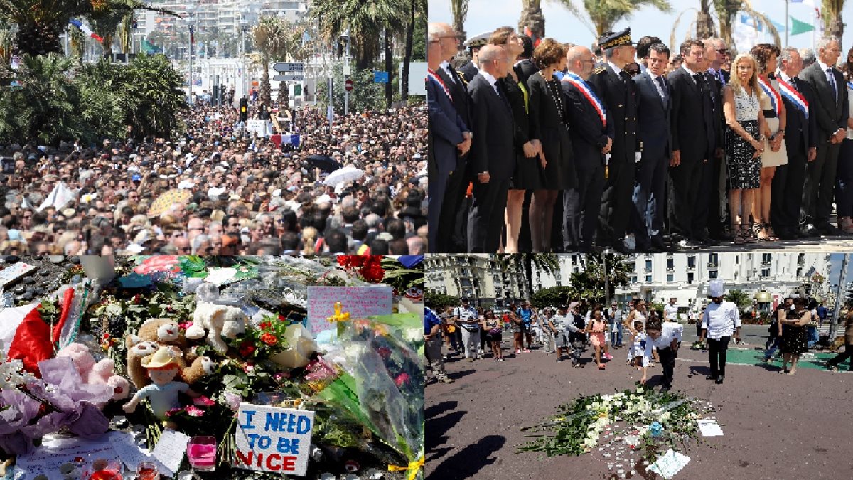 Francia guarda minuto de silencio en honor a las 84 víctimas del ataque en Niza. (Foto Prensa Libre: AFP)