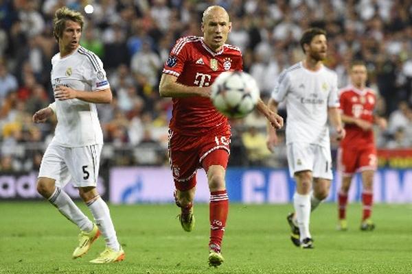 Robben dijo sentirse confiado para el juego de vuelta. (Foto Prensa Libre: AFP)