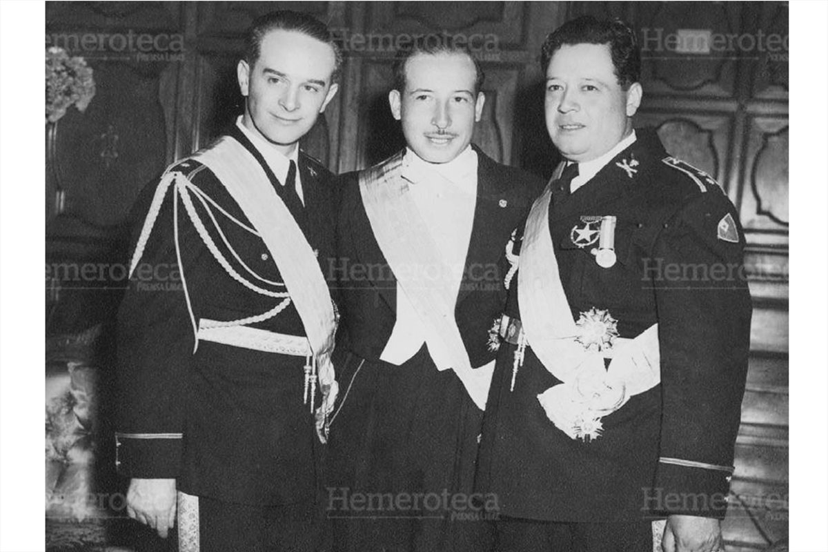 Junta Revolucionaria de octrubre del 1944 conformada por Jacobo Arbenz, Jorge Toriello y Francisco Arana (Foto: Hemeroteca PL)