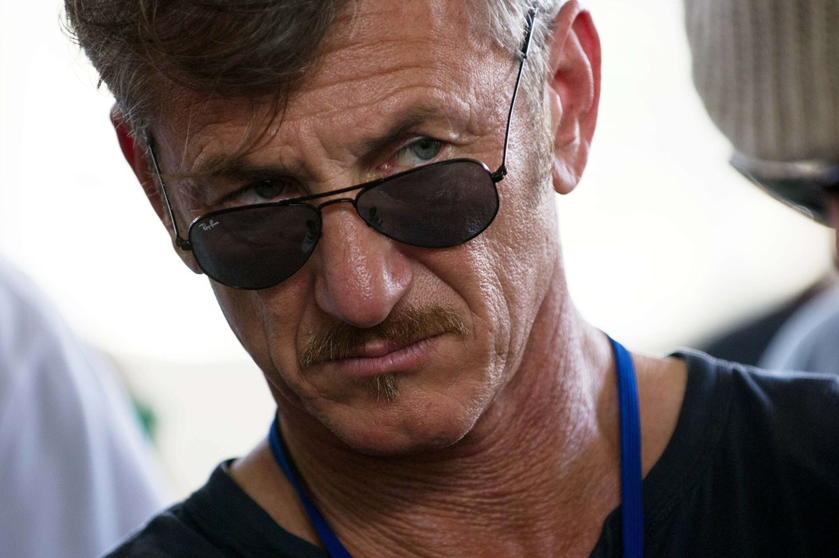 Actor estadounidense Sean Penn, quien entrevistó a Guzmán en octubre pasado. (AFP)