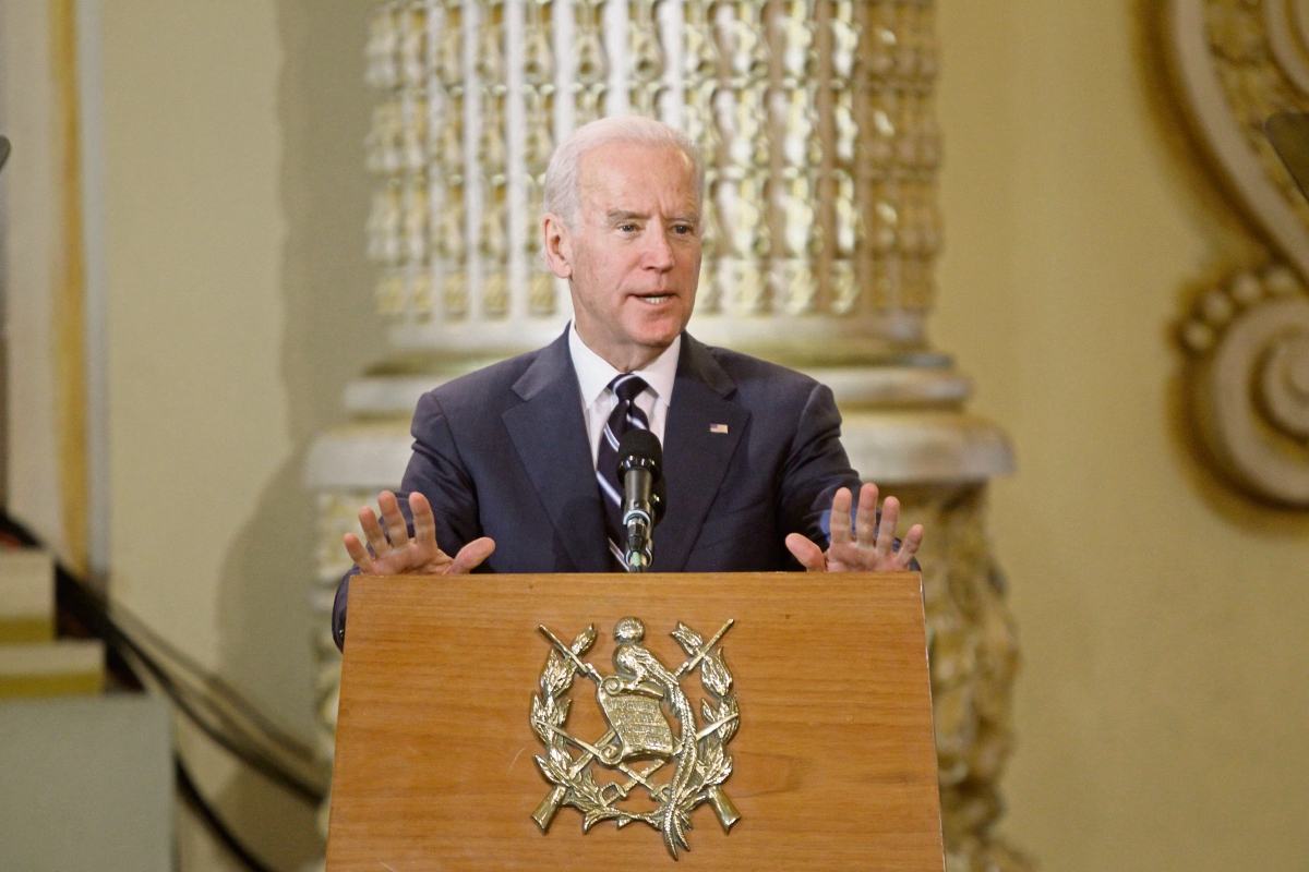 Joe Biden,  Vicepresidente de Estados Unidos, impulsa la Alianza para la Prosperidad del Triángulo Norte de Centroamérica. (Foto Prensa Libre: Esbin García)