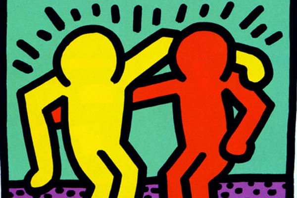 El calzado tiene "coloridos estampados"  basados en la singular iconografía que inundó la obra de Haring.<br mce_bogus="1"/>