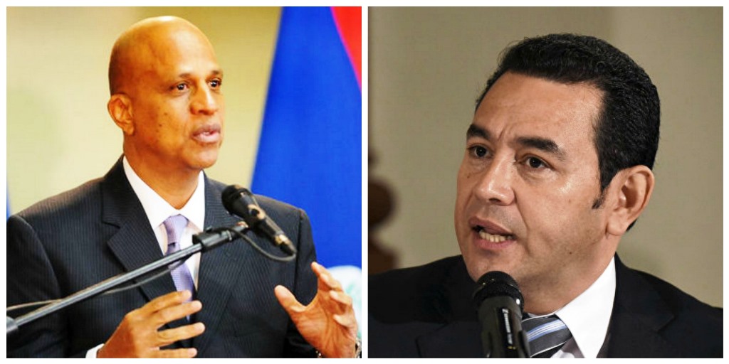 Los mandatarios de Belice y Guatemala se reunieron en la sede de la ONU en Washington (Foto Prensa Libre: Hemeroteca PL)