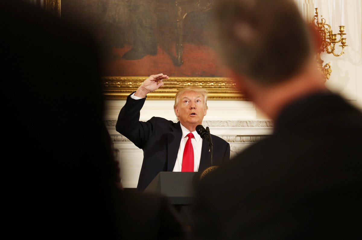El presidente de EE. UU., Donald Trump, pronunciará un discurso ante el Congreso. (Foto Prensa Libre: EFE).
