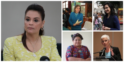 Nueve mujeres han buscado la llegar a la presidencia o vicepresidencia de Guatemala, durante la era democrática. (Foto Prensa Libre: Hemeroteca PL)
