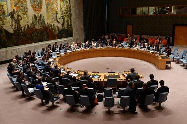 Vista del Consejo de Seguridad de la ONU en su sede de Nueva York (Foto Prensa Libre: AFP).
