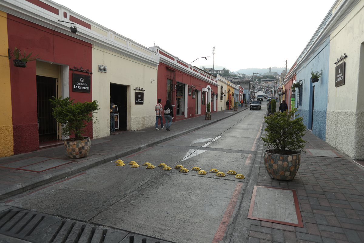 La Calle Real de la zona 1, inaugurada en agosto de este año, es una pincelada del proyecto de Pase de la Sexta, de la zona 1 capitalina. (Foto Prensa Libre: Esbin García)