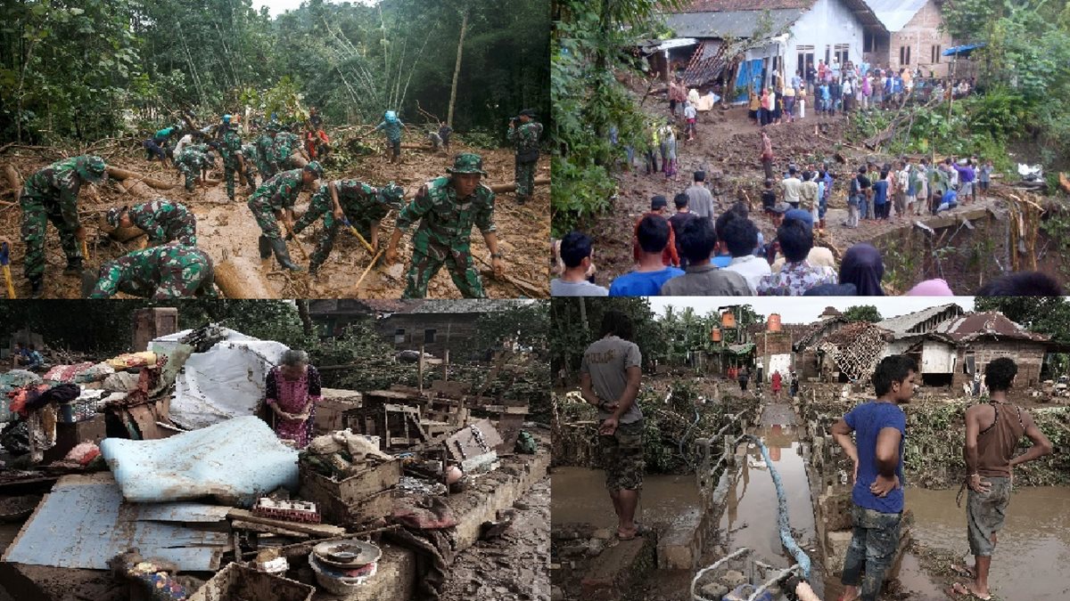 Una serie de fotos muestra los daños causados por la lluvia en Indonesia. (Foto Prensa Libre: AFP)