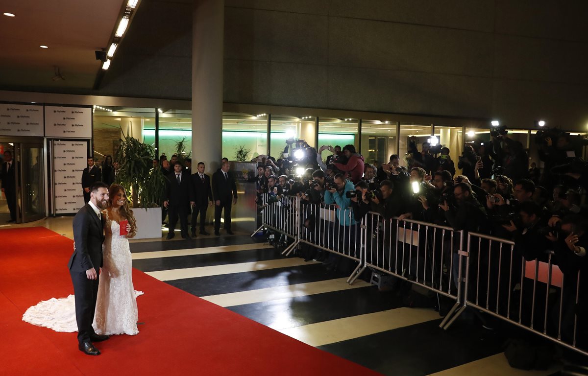 La boda de Messi y Antonella se llevo a cabo en el casino hotel City Center.