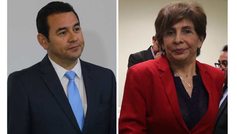 Jimmy Morales y Nineth Montenegro son involucrados en investigaciones sobre financiamiento electoral ilícito. (Foto Prensa Libre: Hemeroteca PL)