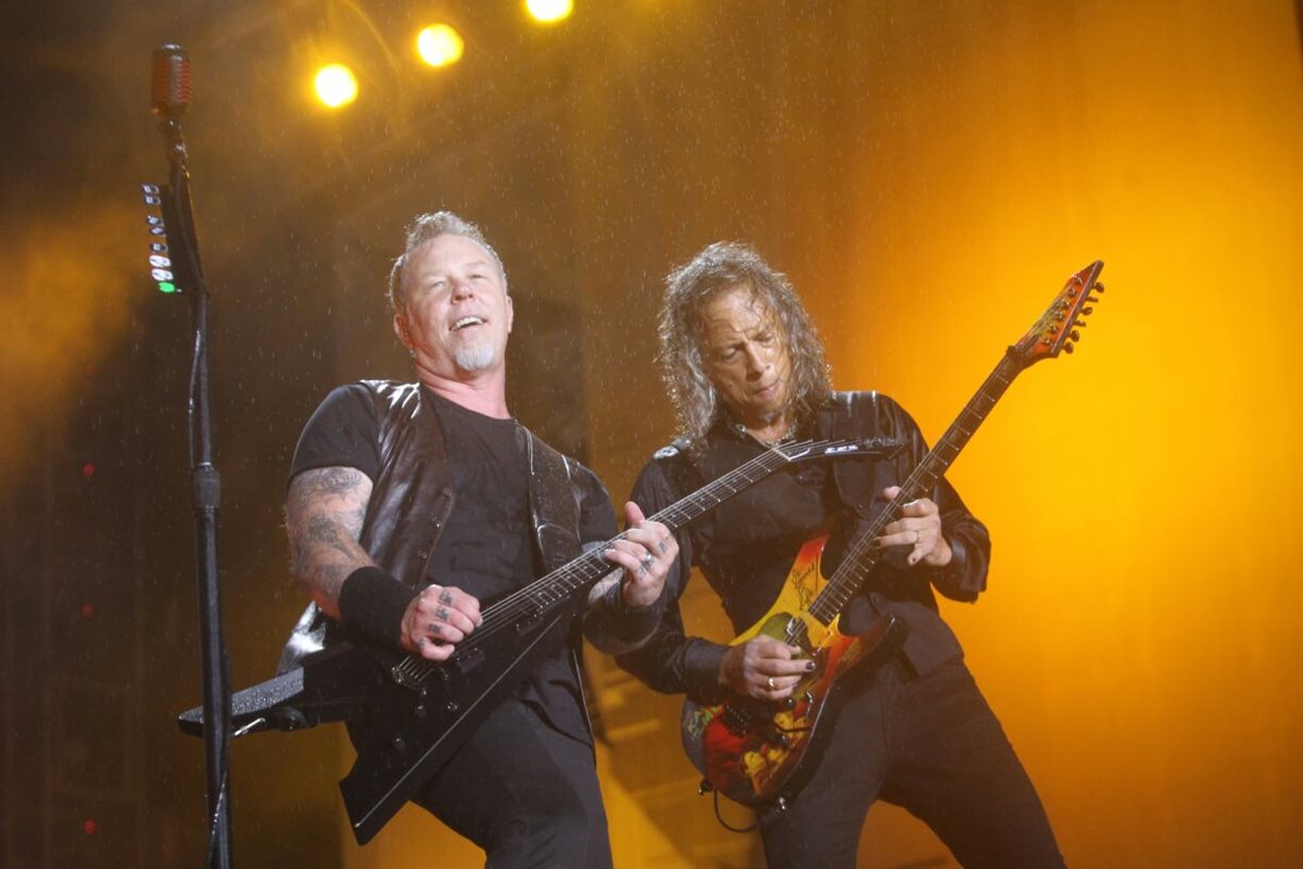 La fuerza de Metallica se sintió durante su concierto en Guatemala. (Foto Prensa Libre: Keneth Cruz)