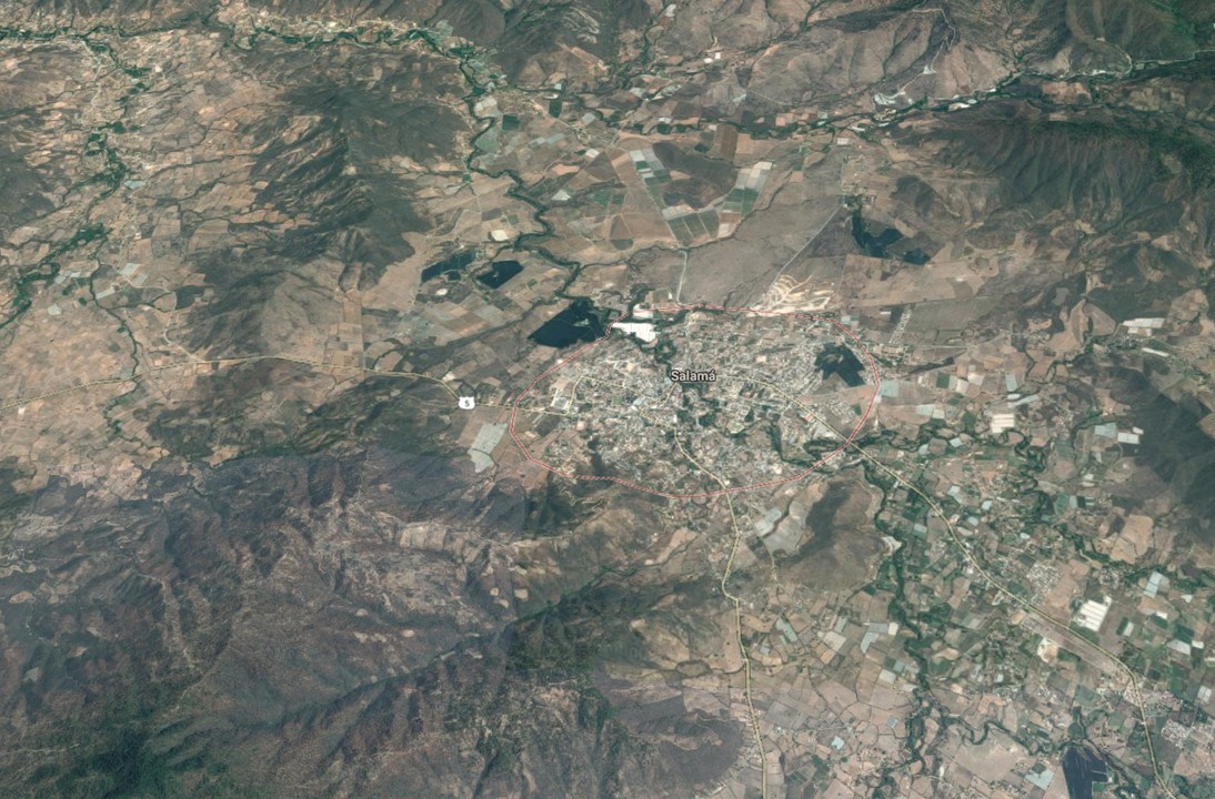 El epicentro del sismo se registró a 14 kilómetros de Salamá, Baja Verapaz. (Foto Prensa Libre: Google Maps)