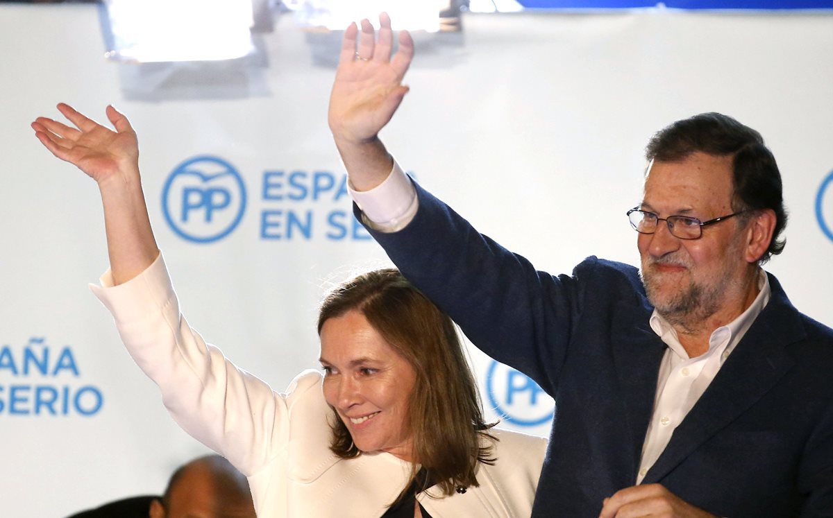 El presidente y candidato del Partido Popular a la Presidencia del Gobierno, Mariano Rajoy, cuyo futuro político es incierto. (Foto Prensa Libre: EFE).