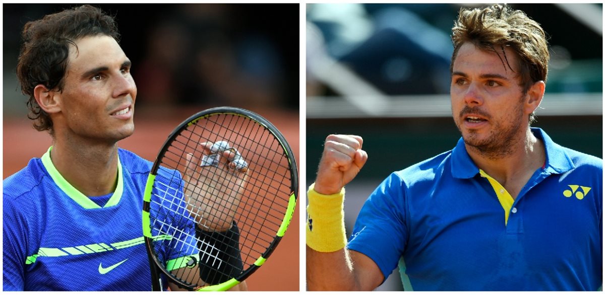 El español Rafael Nadal jugará frente a Stan Wawrinka la final el domingo. (Foto Prensa Libre: AFP)