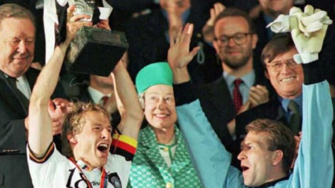 Alemania fue el campeón de la Eurocopa 1996. (Getty)