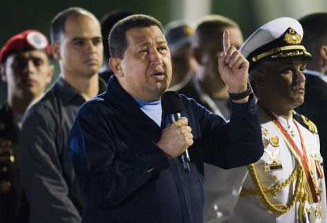 El presidente venezolano, Hugo Chávez, habla en La Habana. (Foto Prensa Libre: AFP)