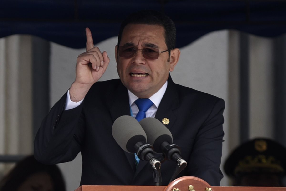 El presidente Jimmy Morales lanzó de nuevo una ofensiva contra el MP y la Cicig. (Foto Prensa Libre: Hemeroteca PL)