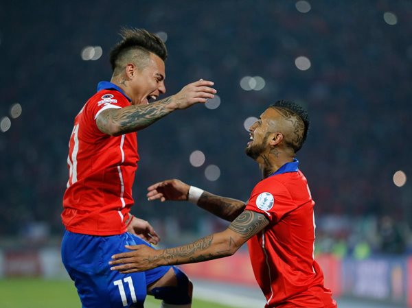 Vidal es baja para la Selección Chilena. (Foto Prensa Libre: AFP)