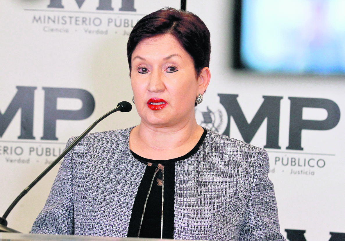 Fiscal general, Thelma Aldana. (Foto Prensa Libre: Hemeroteca PL).