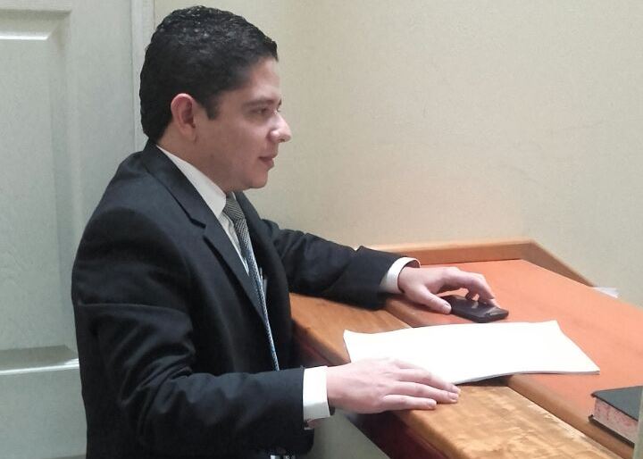 Fiscalía contra Delitos Económicos presenta la acusación formal en contra del exmagistrado Fralnk Trujillo, vinculado al caso Aceros de Guatemala. (Foto Prensa Libre: Claudia Palma)