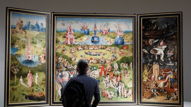 El Museo del Prado, en Madrid, donde se encuentra "El jardín de las delicias", organiza una exposición especial por el aniversario 500 de la muerte de El Bosco. GETTY IMAGES