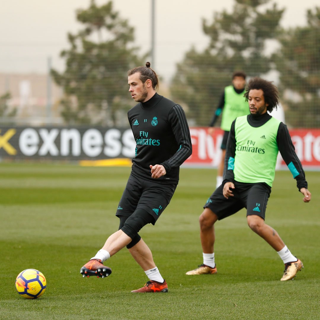 Gareth Bale se entrenó con el plantel del Real Madrid este viernes. (Foto Prensa Libre: cortesía Real Madrid)