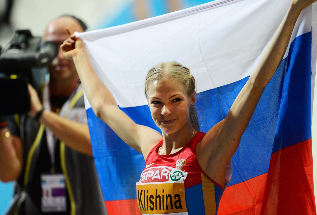 La rusa Darya Klishina fue readmitida para participar en los Juegos Olímpicos de Río de Janeiro. (Foto Prensa Libre: AFP)