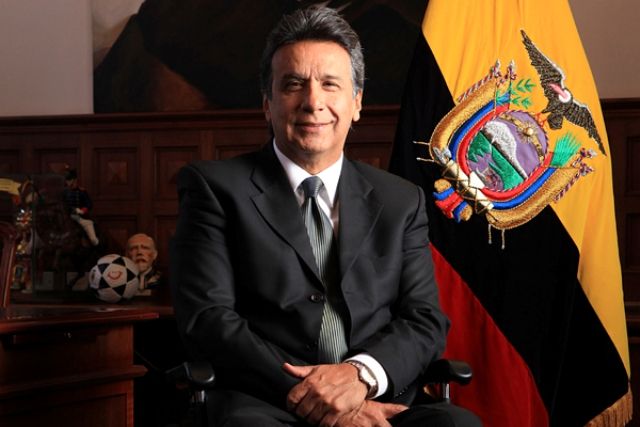 Lenín Boltaire Moreno Garcés actual presidente electo de Ecuador. (Foto Prensa Libre: Hemeroteca)