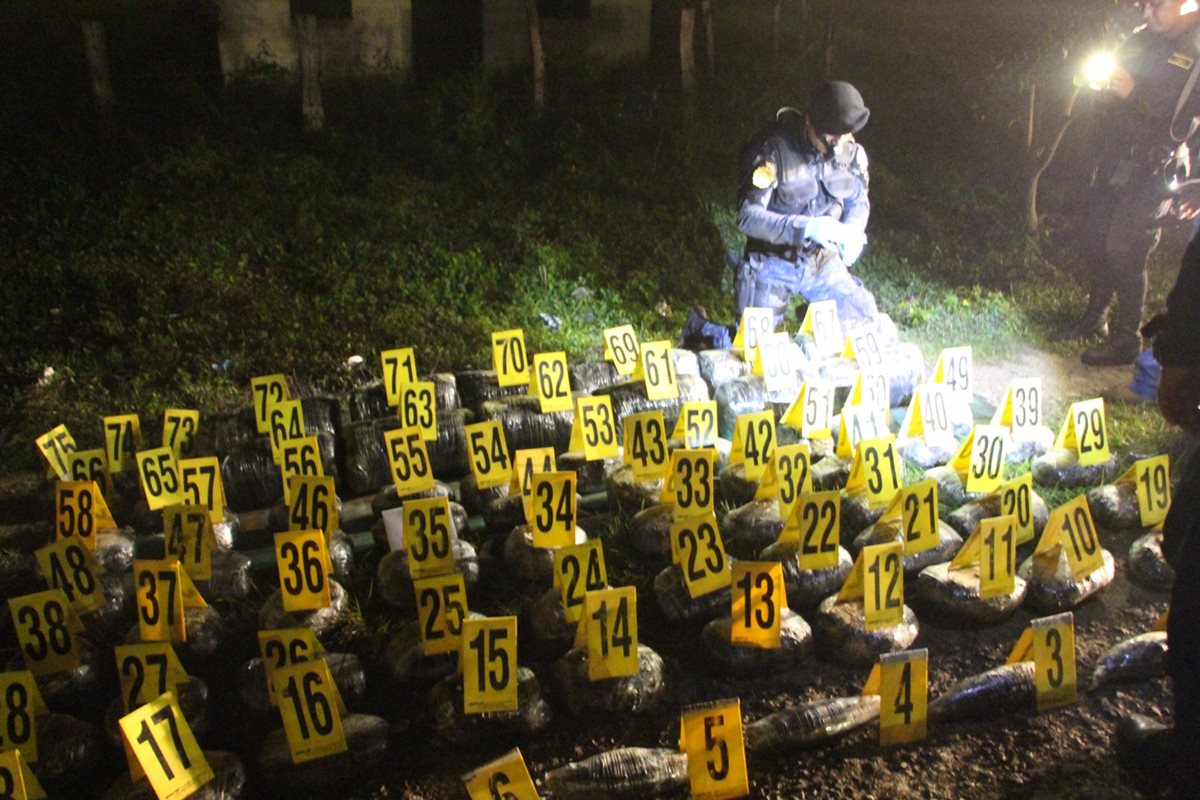 Naciones Unidas teme que se incremente el paso de droga por Guatemala.(Foto Prensa Libre: Hemeroteca PL)