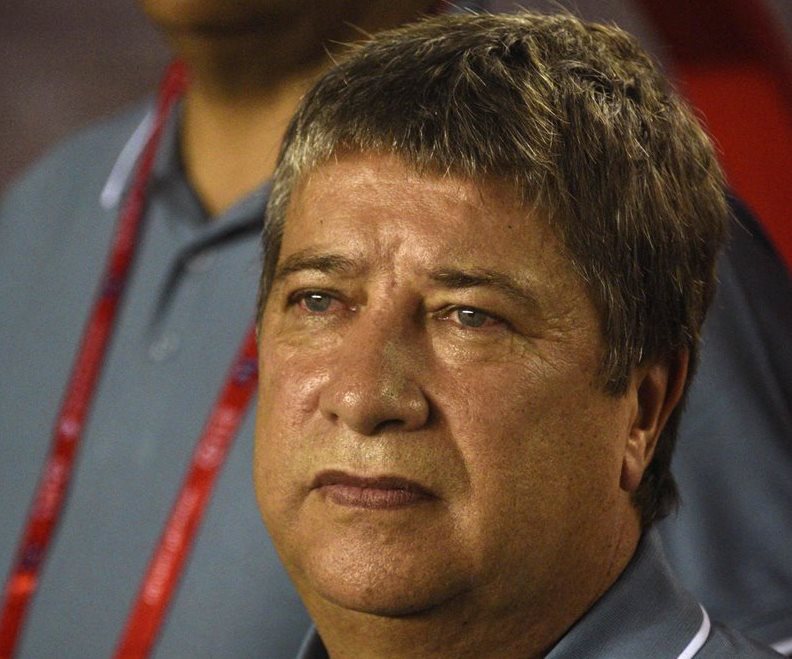 El técnico colombiano de Panamá, Hernan Gómez, se mostró satisfecho con el empate frente a México. (Foto Prensa Libre: AFP)