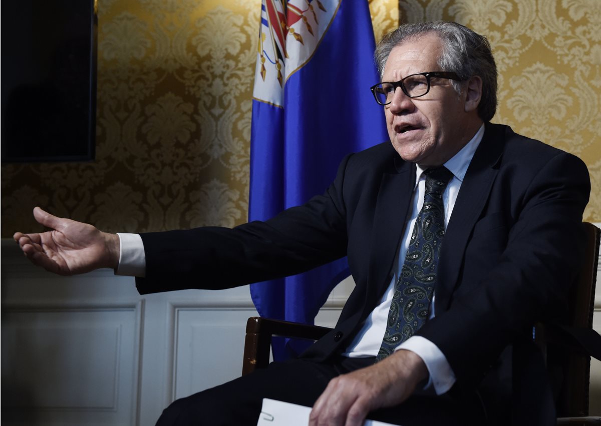 Luis Almagro convocó a una sesión urgente del Consejo de la OEA para analizar la crisis en Venezuela.(Foto Prensa LIbre:EFE).